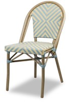 Load image into Gallery viewer, Hot sale all weather UV resistant french bistro restaurant outdoor rattan chair armless