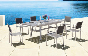 8 seater dining table aluminium outdoor dining set