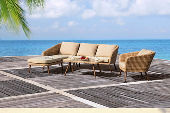 Wholesale China Garden Sofa Cheap Outdoor Wicker Furniture Rattan Sofa Set